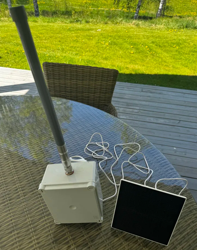 Meshtastic nod under uppbyggnad